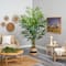 8ft. King Palm Artificial Tree in Handmade Natural Jute and Cotton Planter